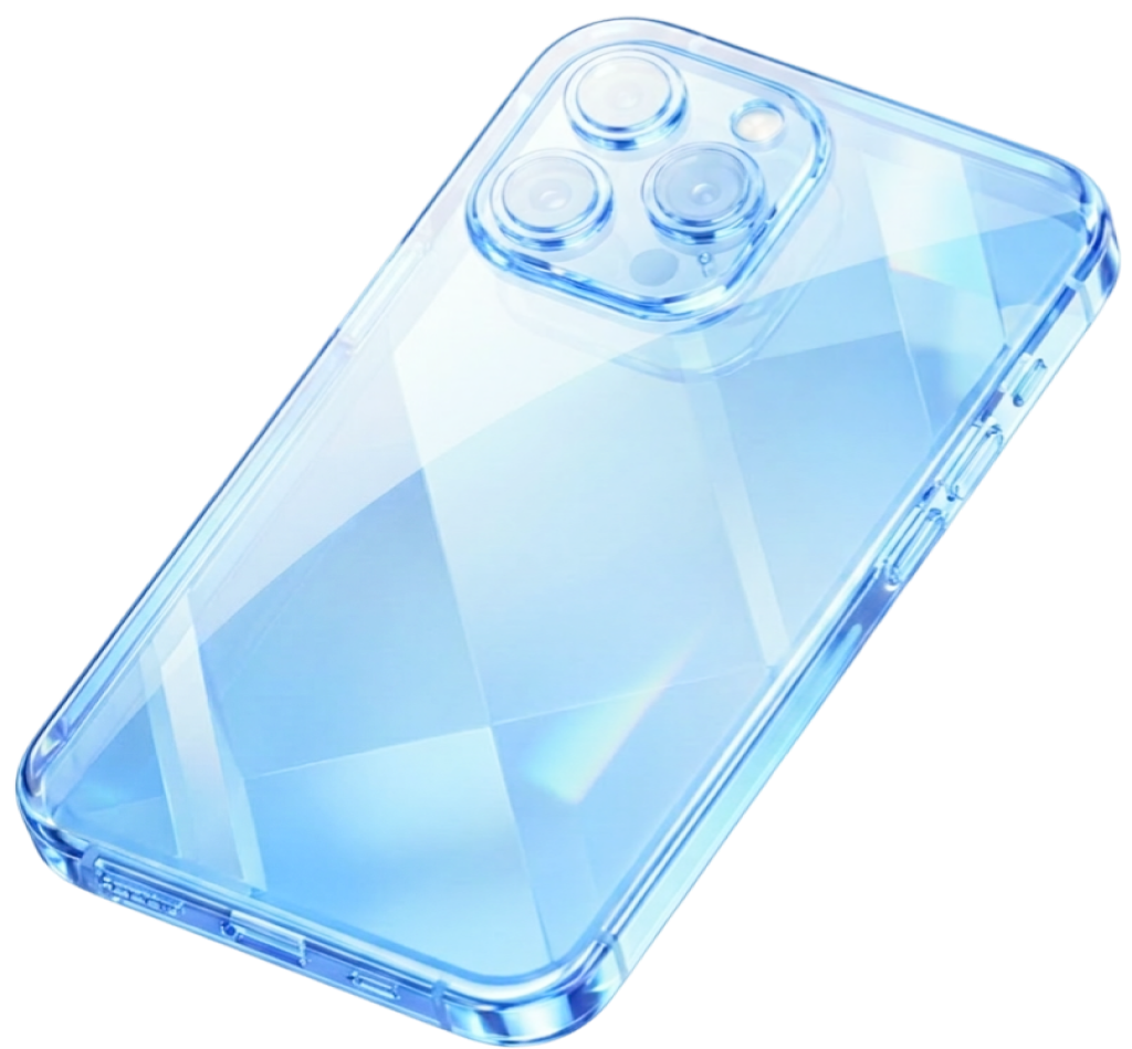Blue smartphone illustration